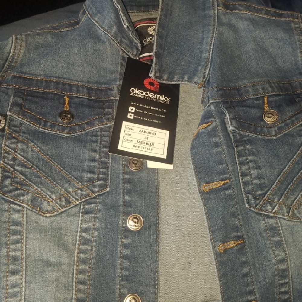 Akademiks toddler button down  jean jacket 3T